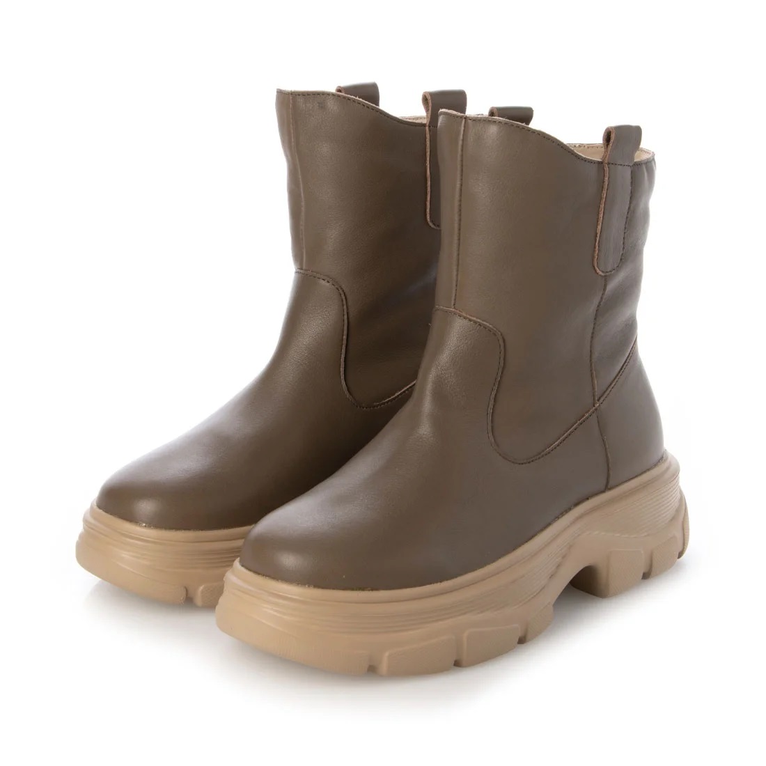 【OUTLET】KISCO（キスコ）ミドルワークブーツ　カーキ