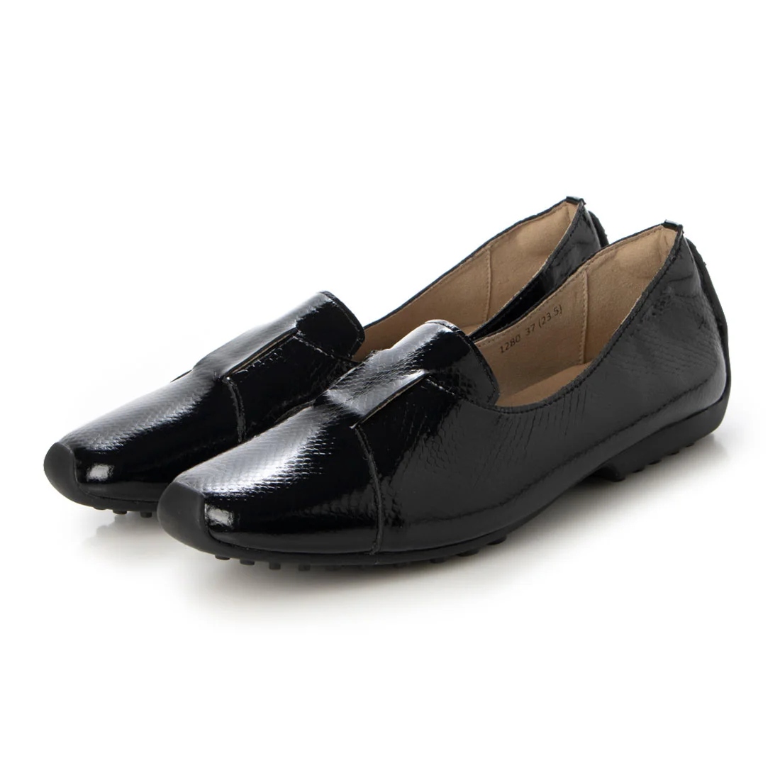 【OUTLET】KISCO（キスコ）ブラッチャーカジュアルパンプス　ブラック