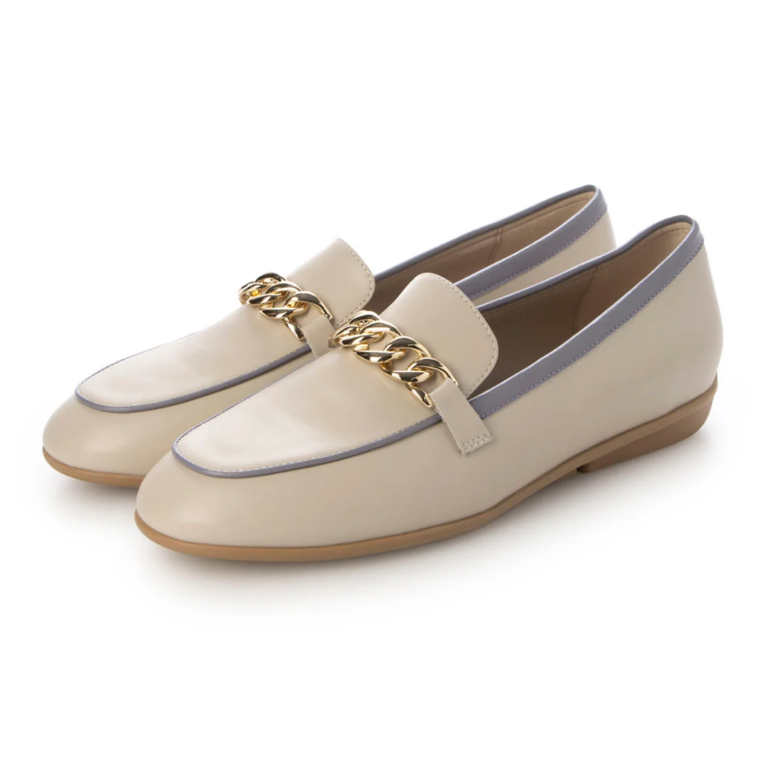 【OUTLET】KISCO（キスコ）チェーンビットドライビングシューズ　ベージュ