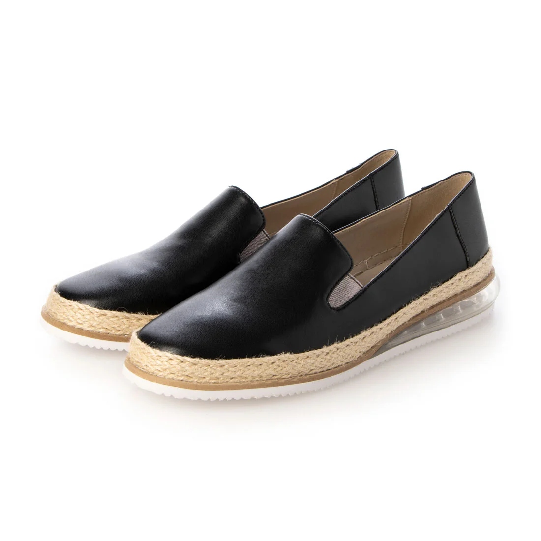 【OUTLET】KISCO（キスコ）エアヒールスリッポン　ブラック