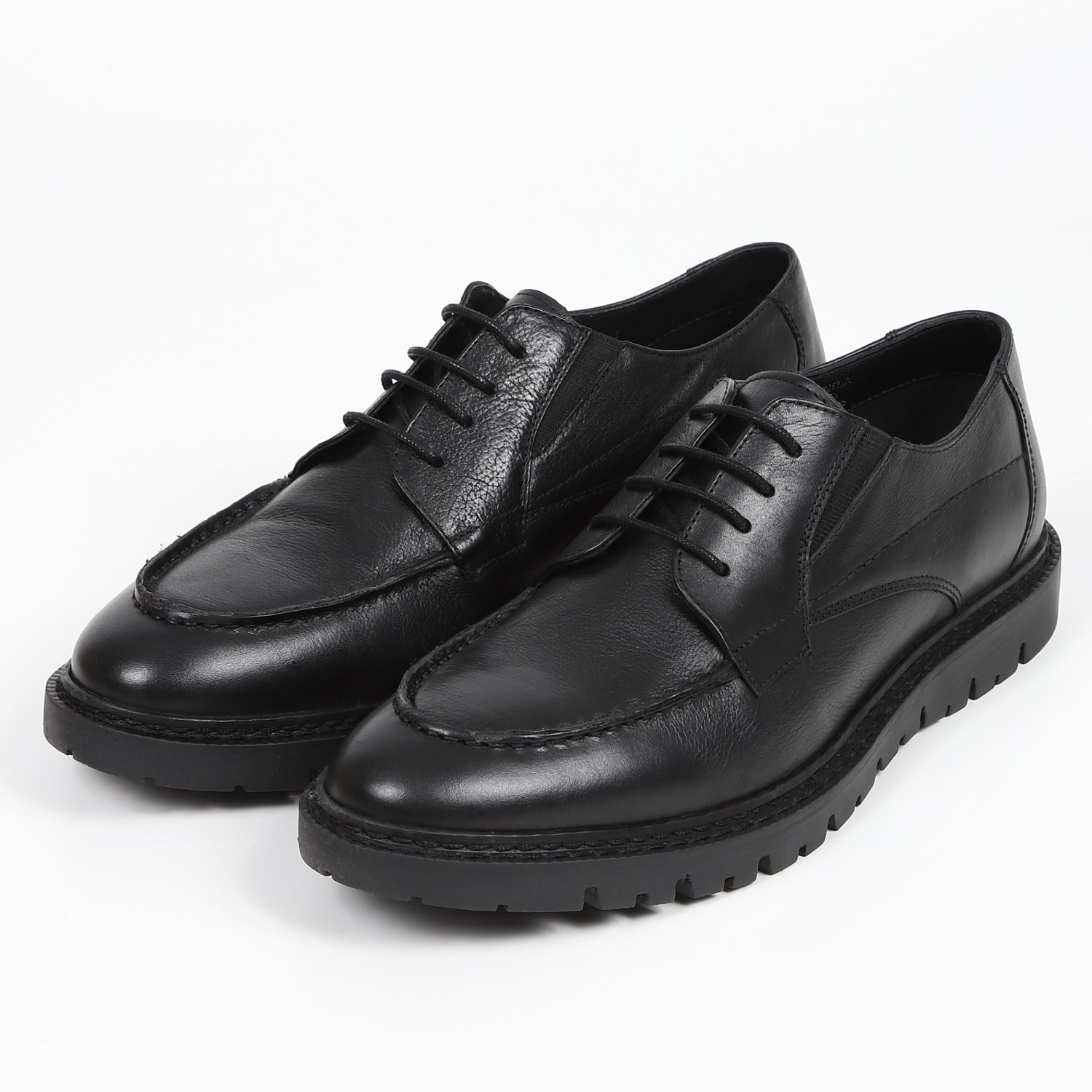 【OUTLET】KISCO MEN'S（キスコ メンズ）Uチップレースアップビジネスシューズ　ブラック