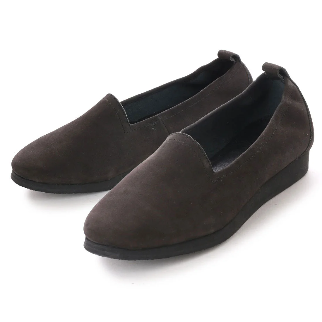 【OUTLET】KISCO（キスコ）カジュアルベーシックローヒールシューズ　ブラック