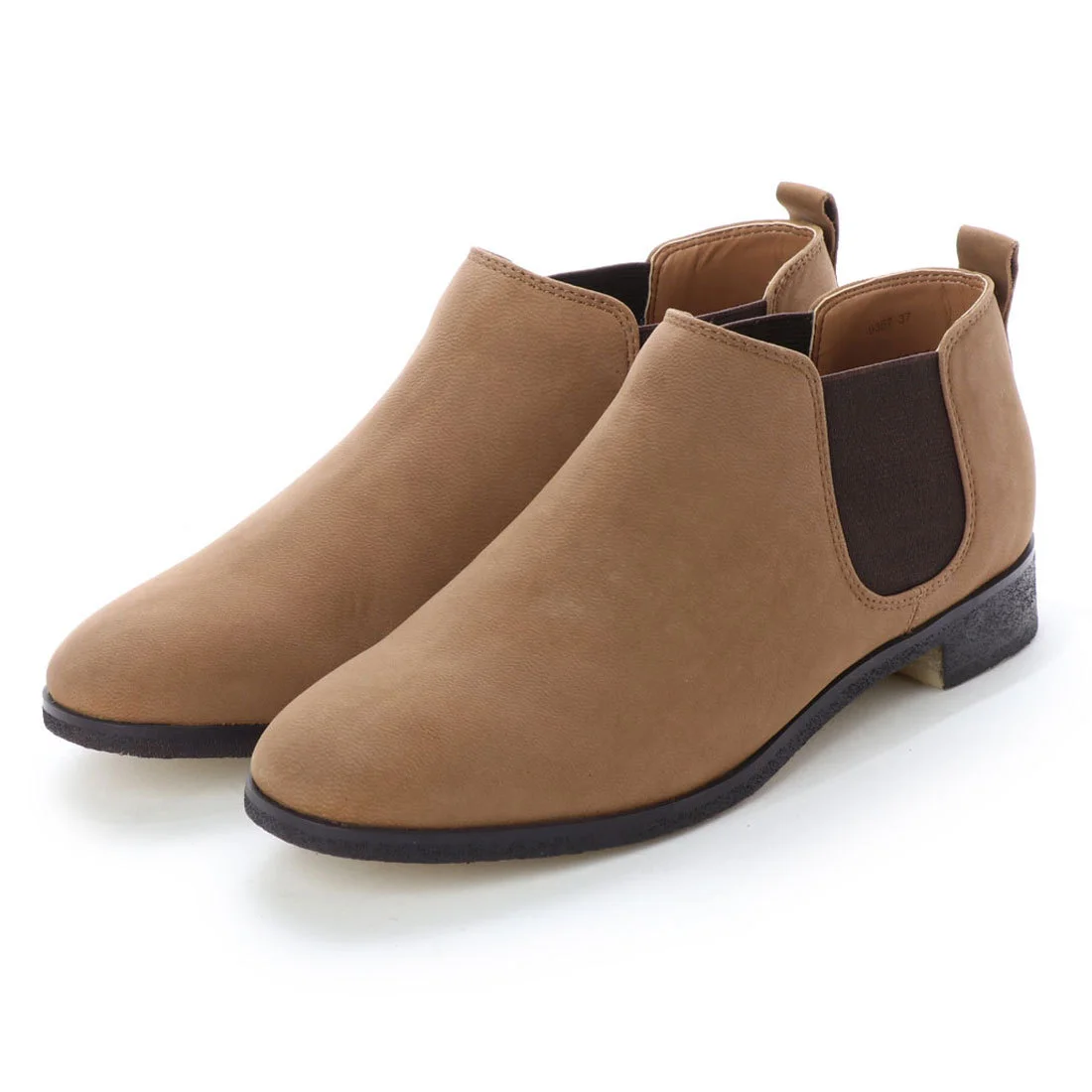 【OUTLET】KISCO（キスコ）サイドゴアシューズ　キャメル