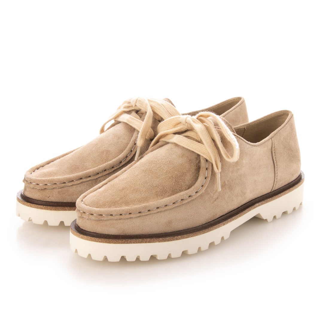 【OUTLET】KISCO（キスコ）ローカットワラビーシューズ　ベージュスエード