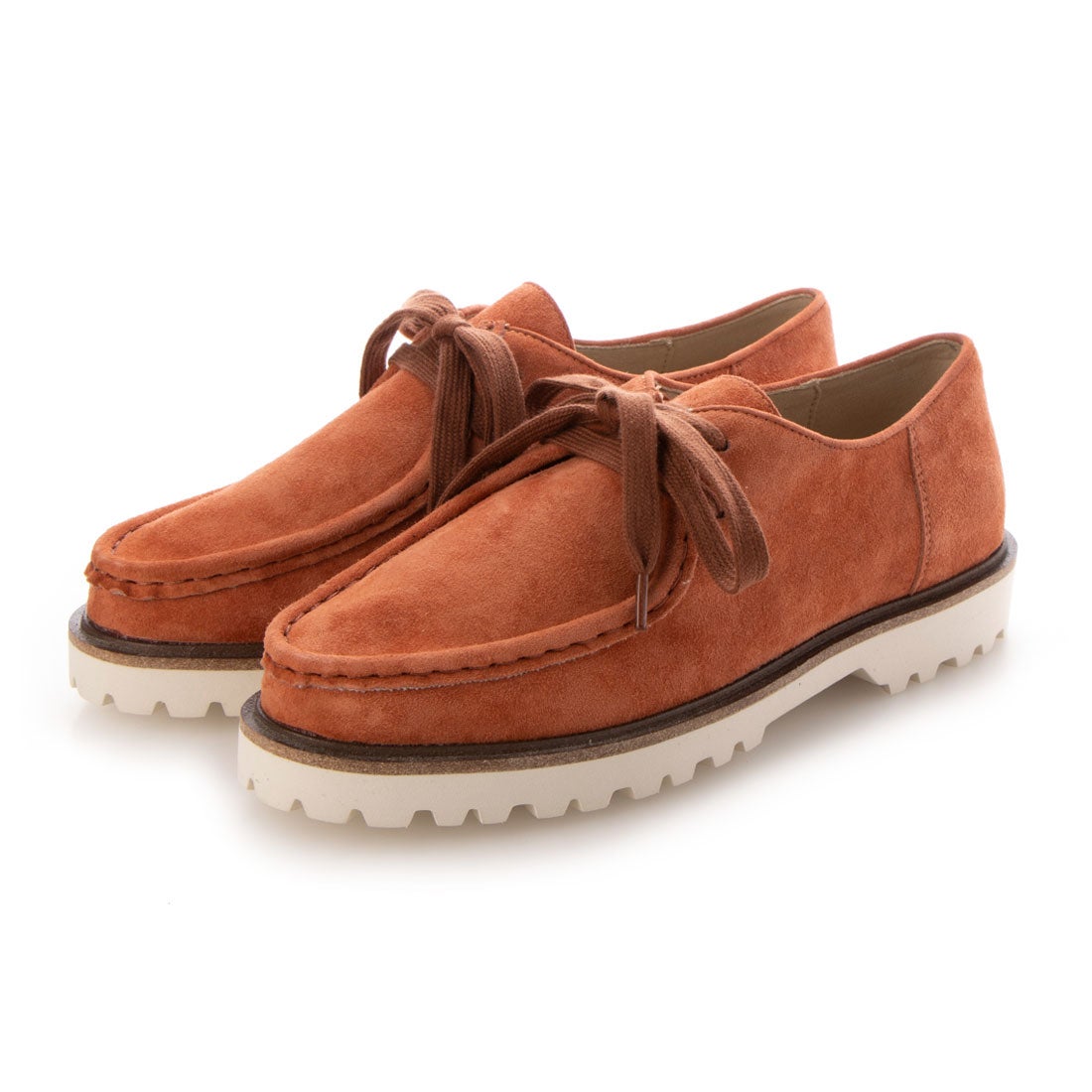 【OUTLET】KISCO（キスコ）ローカットワラビーシューズ　オレンジスエード