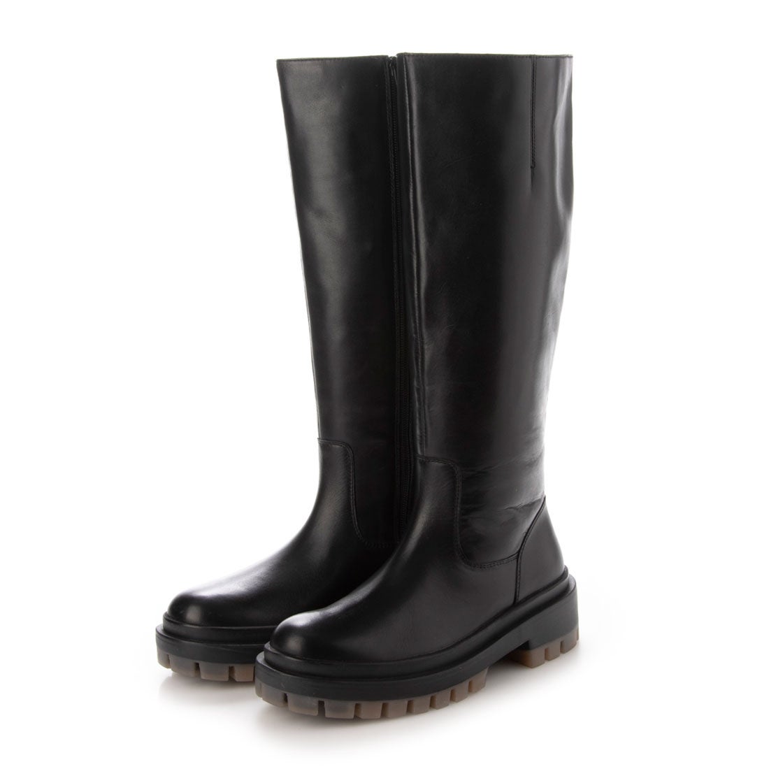 【OUTLET】KISCO（キスコ）タンクソールロングブーツ　ブラック