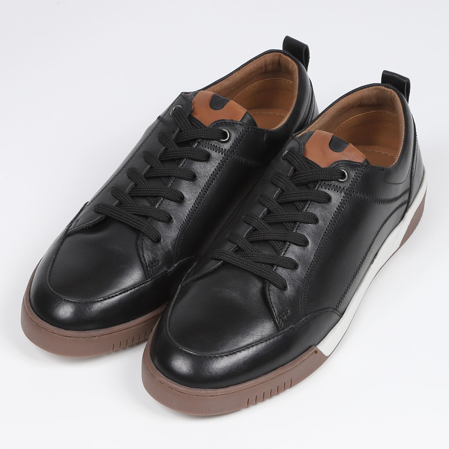 KISCO MEN'S（キスコ メンズ）レザースニーカー 　ブラック