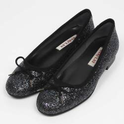 BARCLAY（バークレー）レースアップパンプス ブラックエナメル