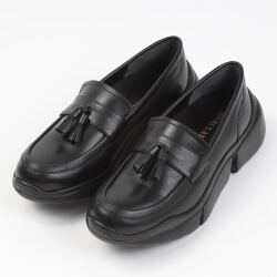 BARCLAY（バークレー）ボリュームソールローファー ブラックエナメル