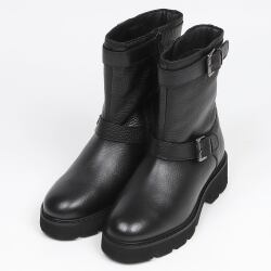 BARCLAY（バークレー）シンプル厚底ブーツ ブラック｜BARCLAY