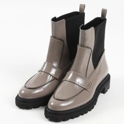 BARCLAY（バークレー）アウトステッチVカットシューズ ブラック