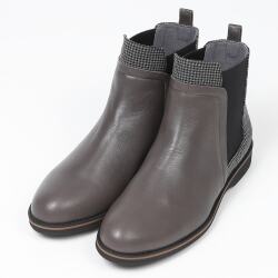 BARCLAY（バークレー）センターファスナーショートブーツ ブラック
