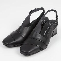 OUTLET】With Width（ウィズウィズ）オープントゥバックベルトパンプス