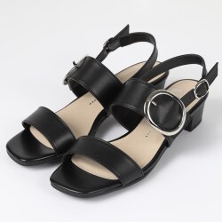 OUTLET】BARCLAY（バークレー）二連バックルサンダル アイボリー