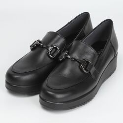 BARCLAY（バークレー）ビット厚底ローファー ブラック｜BARCLAY