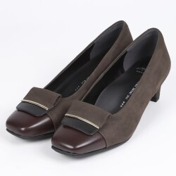 With Width（ウィズウィズ）デザインパンプス ブラック｜BARCLAY