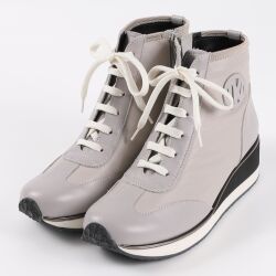 【VITA NOVA】スニーカー23.0cm VITA NOVA（ヴィタノヴァ）スニーカー ダークシルバー｜BARCLAY