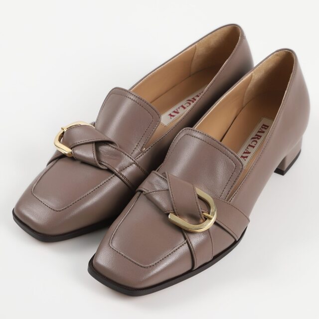 BARCLAY（バークレー）定番モカシンパンプス　ピンクページュヌバック BARCLAY（バークレー）定番モカシンパンプス ピンクページュヌバック