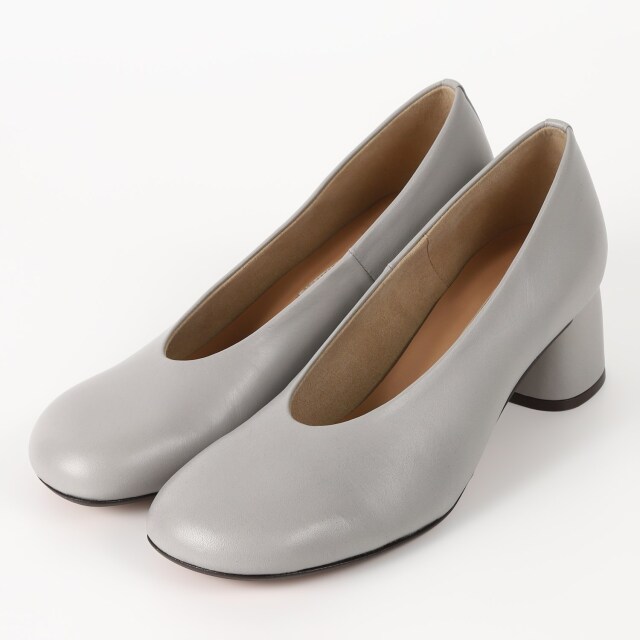 【OUTLET】BARCLAY（バークレー）オブリークトゥパンプス　グレー