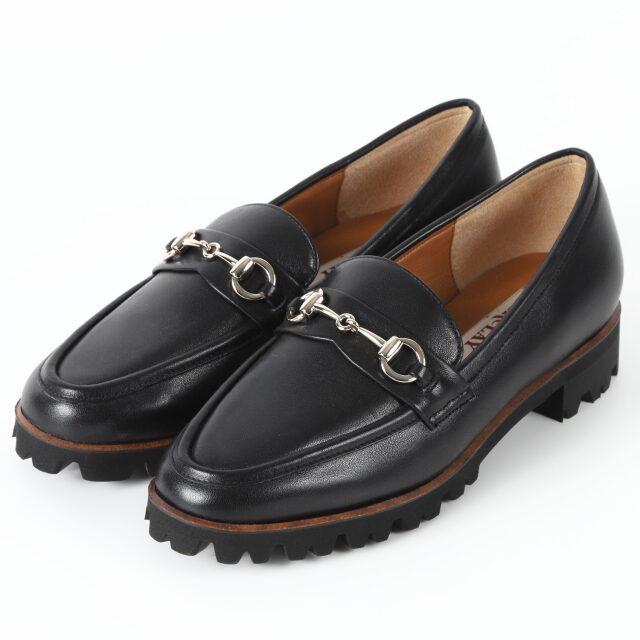 極美品】BARCLAY エナメルローファー 黒