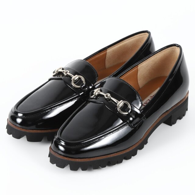 【OUTLET】BARCLAY（バークレー）ビットローファー　ブラックエナメル