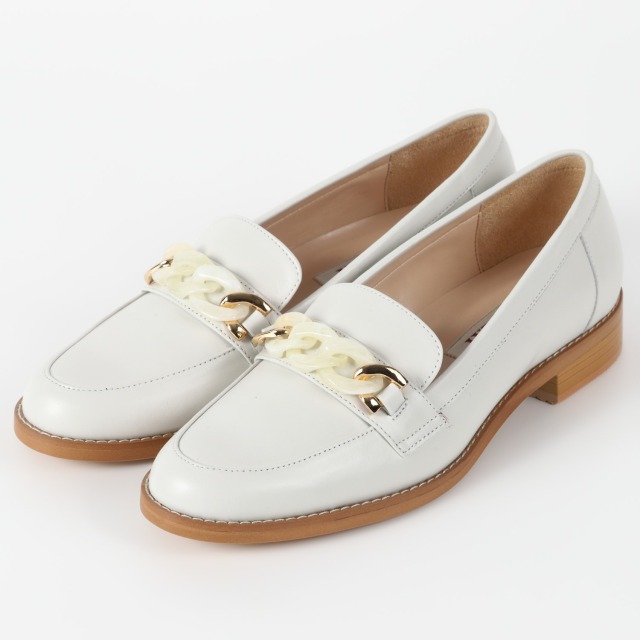 【OUTLET】BARCLAY（バークレー）チェーンローファー　アイボリー