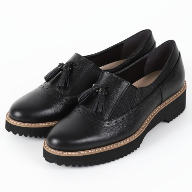 【OUTLET】BARCLAY（バークレー）タッセルスリッポン　ブラック