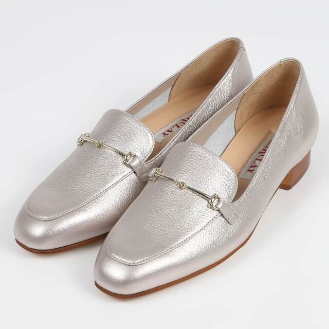 【OUTLET】BARCLAY（バークレー）細ビットローファー　ピンクゴールド