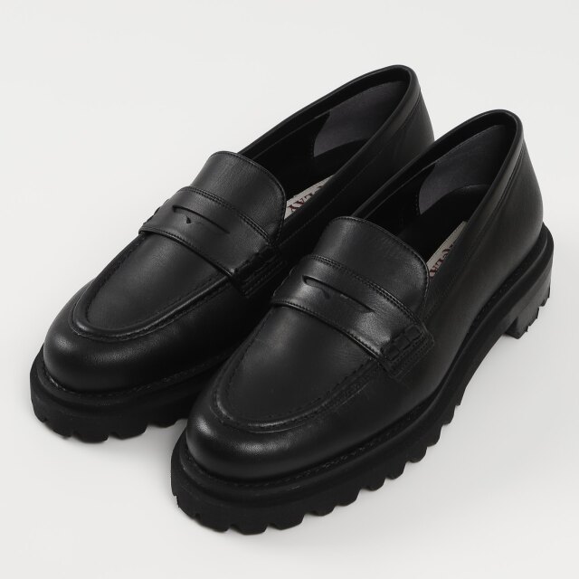 【OUTLET】BARCLAY（バークレー）ステッチワークローファー　ブラック