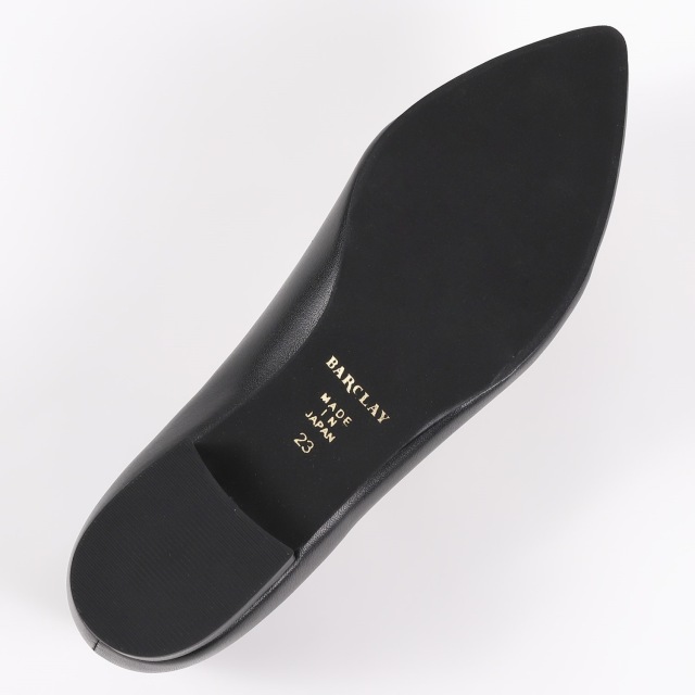 【新品未使用】BARCLAY バークレー 黒 スエード パンプス24.5cm BARCLAY（バークレー）ローヒールパンプス ブラックスエード
