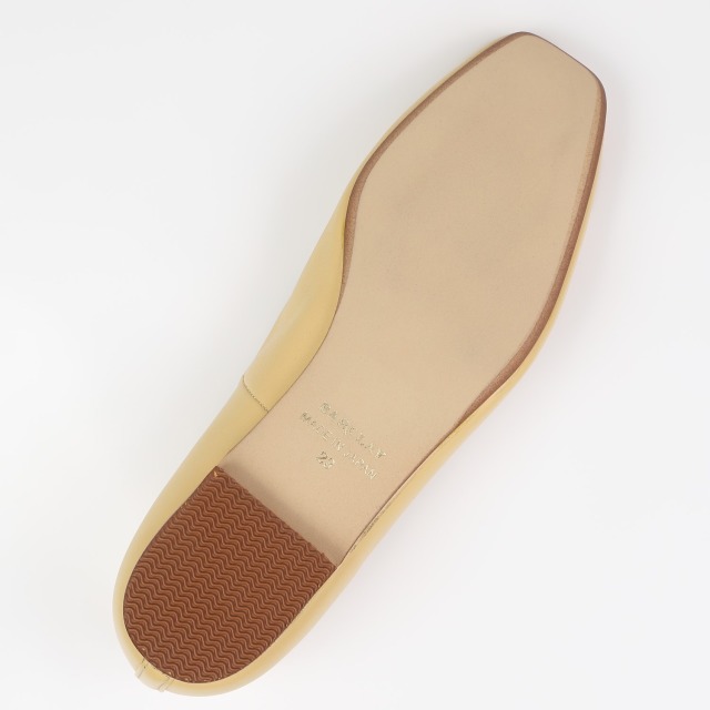 BARCLAY（バークレー）バックルローヒールパンプス イエロー｜BARCLAY