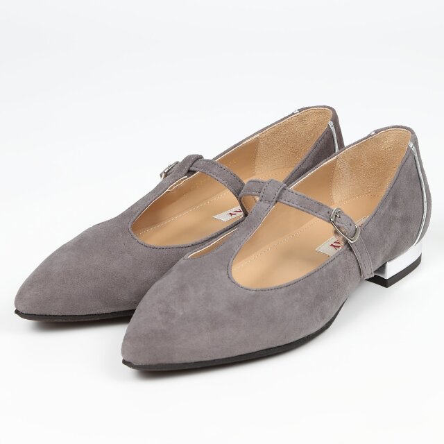 【OUTLET】BARCLAY（バークレー）スエードポインテッドパンプス　グレースエード