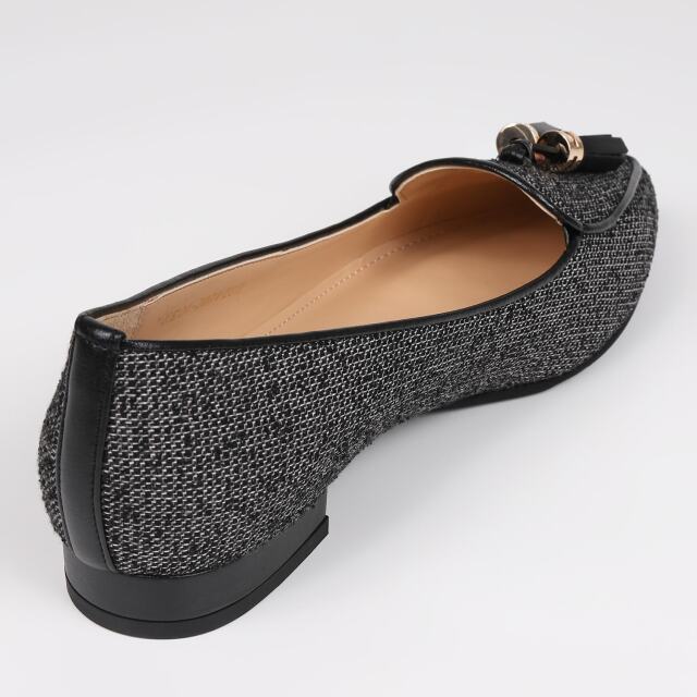 【新品未使用】BARCLAY バークレー 黒 スエード パンプス24.5cm BARCLAY（バークレー）ローヒールパンプス ブラックスエード｜BARCLAY