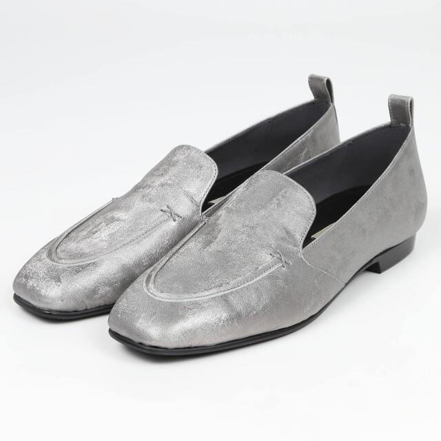 【OUTLET】BARCLAY（バークレー）トラッドモカローファー　ダークシルバーメタリック
