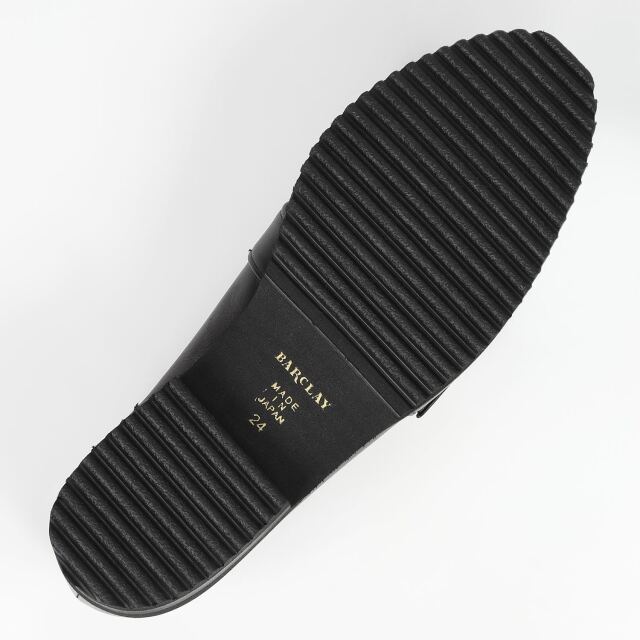 BARCLAY（バークレー）タンクソールバックルローファー ブラック
