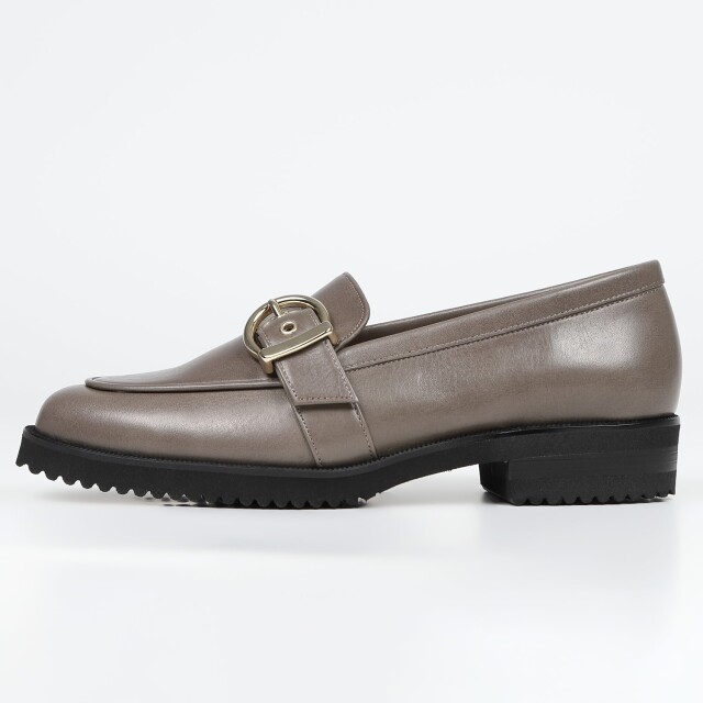 BARCLAY（バークレー）タンクソールバックルローファー ダークグレー