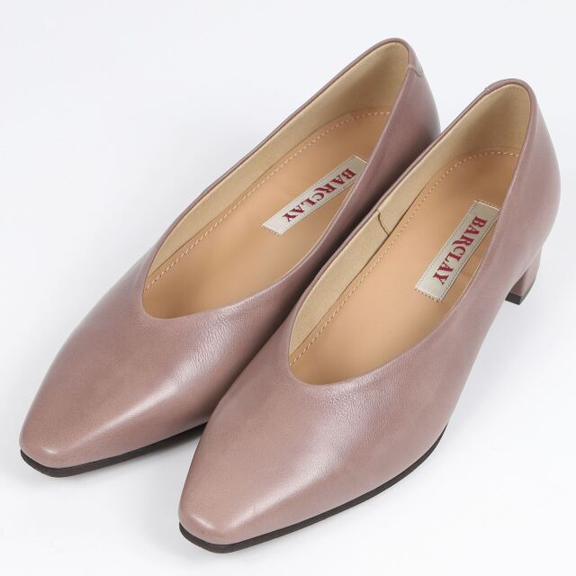 BARCLAY（バークレー）3.5cmヒールパンプス ダークベージュ