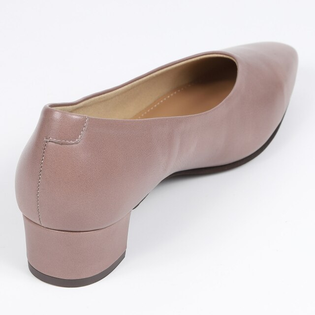 BARCLAY（バークレー）3.5cmヒールパンプス ダークベージュ