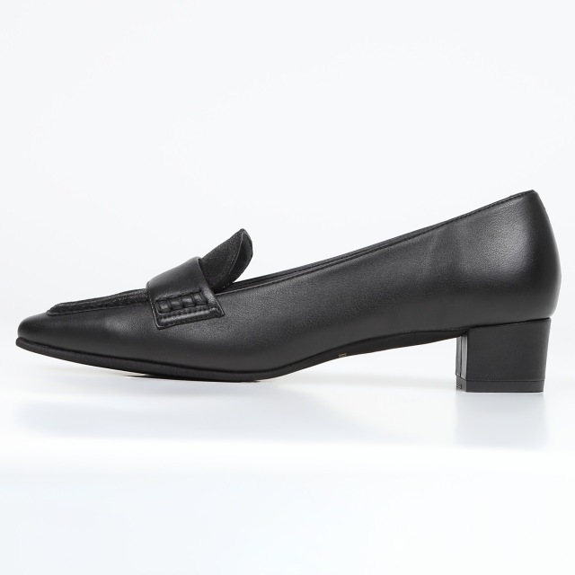 パークレイ　ローファー BARCLAY（バークレー）3.5cmヒールローファー ブラック｜BARCLAY