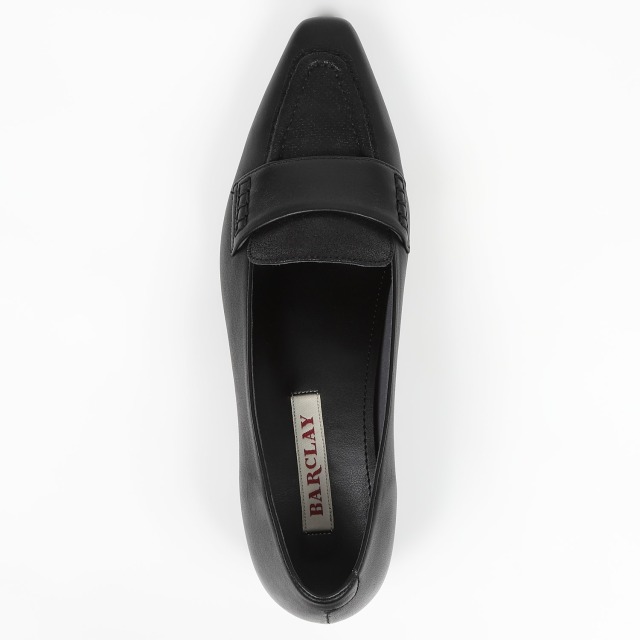 BARCLAY（バークレー）3.5cmヒールローファー ブラック｜BARCLAY