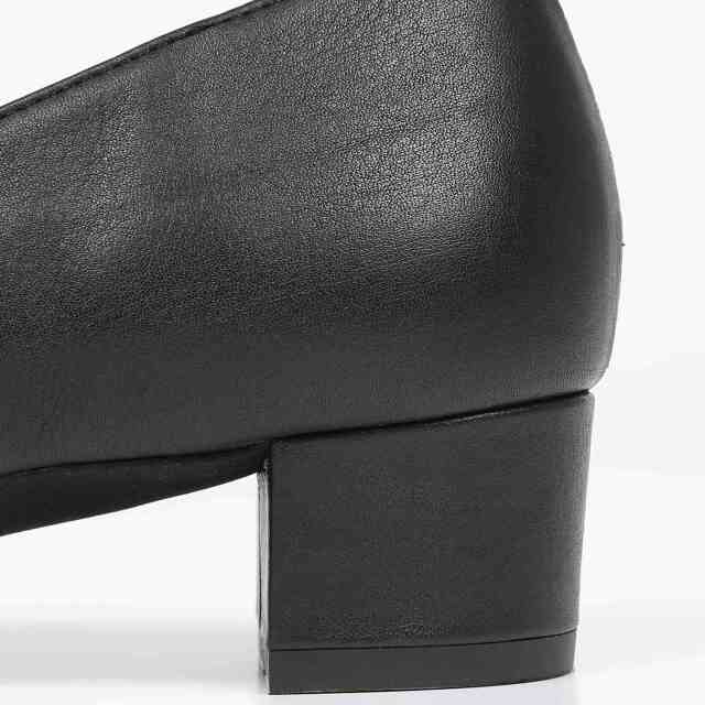 BARCLAY（バークレー）3.5cmヒールローファー ブラックコンビ