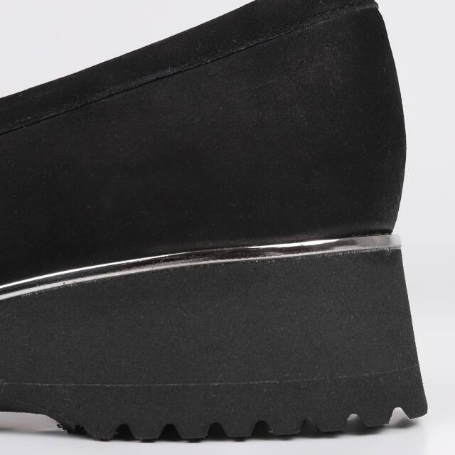 BARCLAY（バークレー）定番モカシンパンプス　ピンクページュヌバック BARCLAY（バークレー）定番モカシンパンプス ピンクページュ