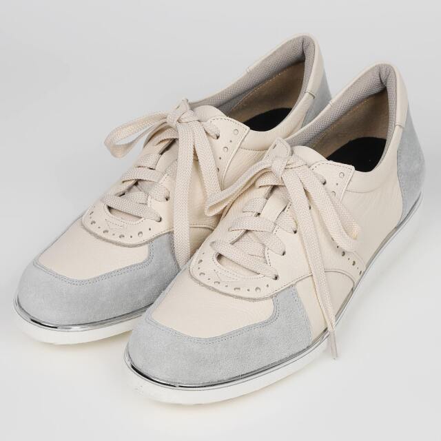 BARCLAY（バークレー）シルバーピーススニーカー　アイボリー