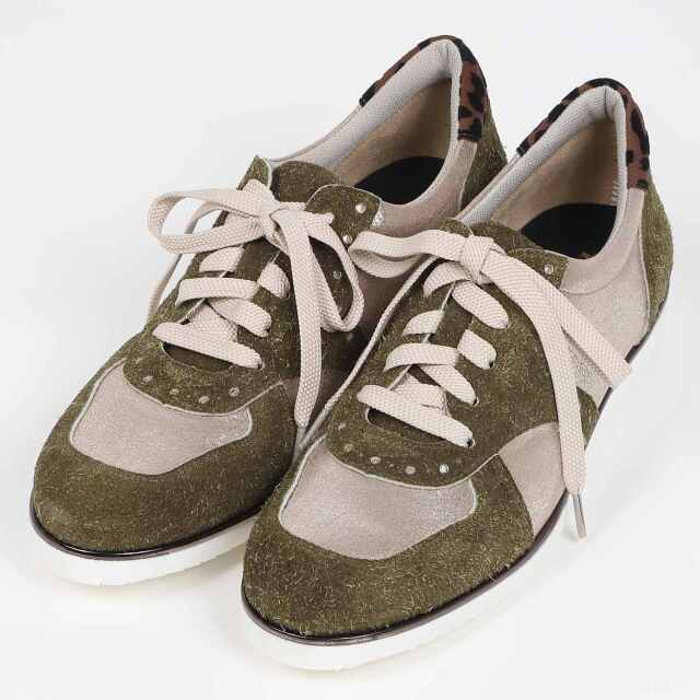 BARCLAY（バークレー）シルバーピーススニーカー　ピンクゴールドコンビ