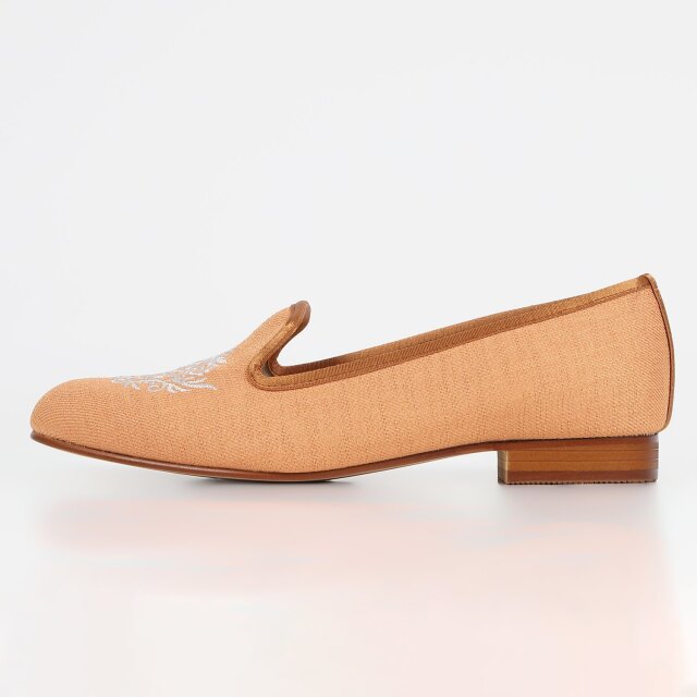 23.5 BEAMS ルルメリーの刺繍のオペラシューズ IVORY BEAMS COUTURE x RURU MARY'S Opera Shoes 