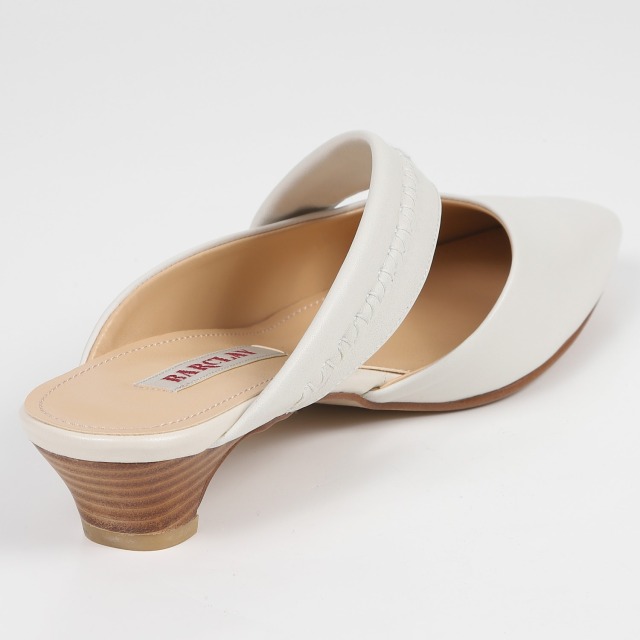 BARCLAY（バークレー）斜めベルトミュール アイボリー｜BARCLAY