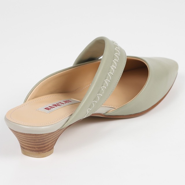 BARCLAY（バークレー）斜めベルトミュール カーキ｜BARCLAY