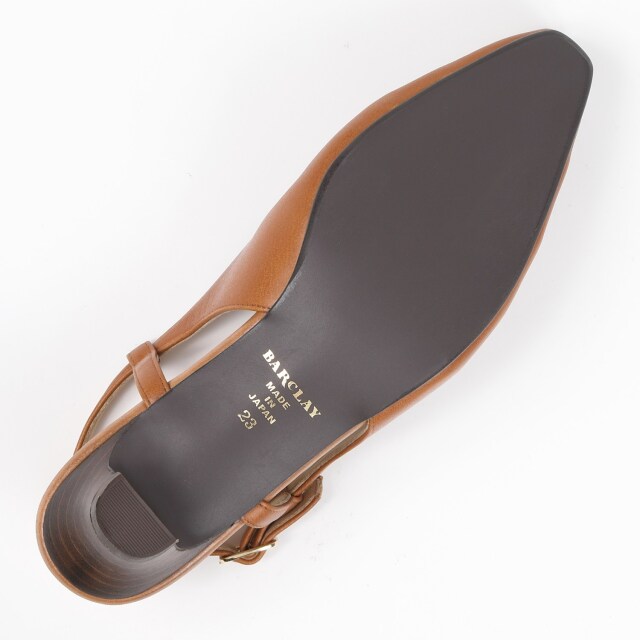 BARCLAY（バークレー）モカシンバックバンドシューズ キャメル