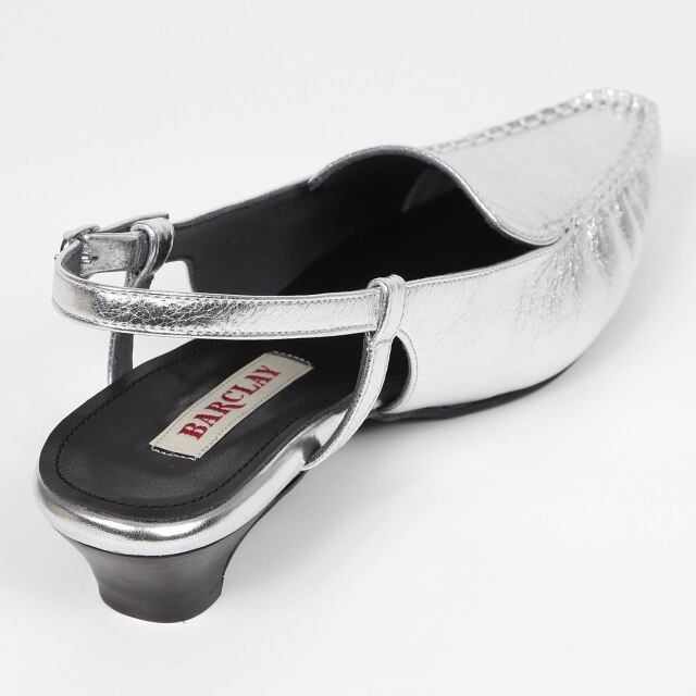 BARCLAY（バークレー）モカシンバックバンドシューズ シルバー