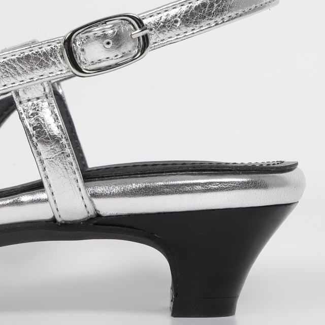 BARCLAY（バークレー）モカシンバックバンドシューズ シルバー